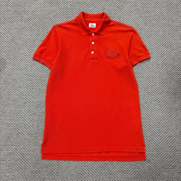 라코스테 빅로고 자수 피케티셔츠 v3008