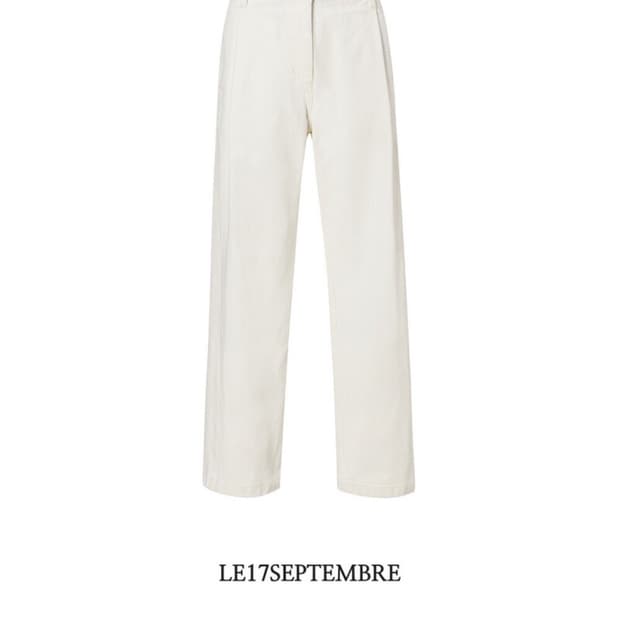 LE17SEPTEMBRE 턱 데님 팬츠 아이보리 36 새상품