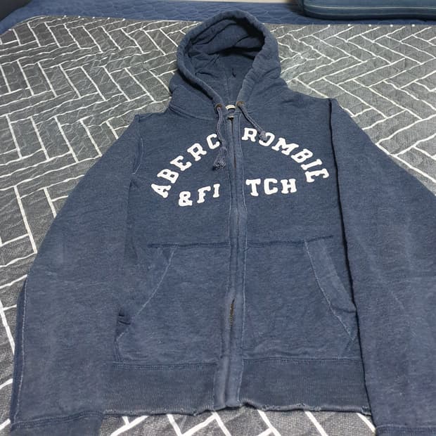 아베크롬비 머슬핏 빈티지 기모 후드짚업 (M)