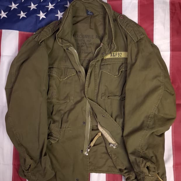 오리지날 아베크롬비 밀리터리 M-65 필드야상