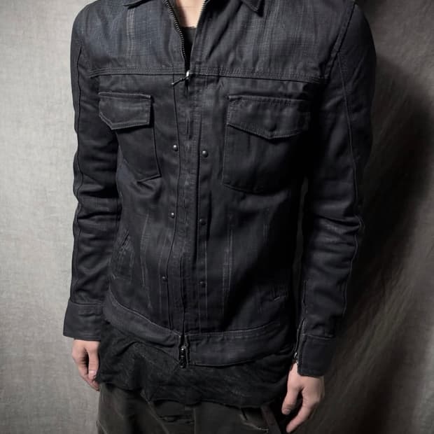 (구매) Schlussel coated zip jacket