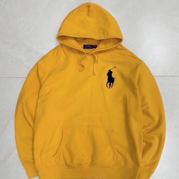 정품 폴로랄프로렌 빅포니 옐로우 후드티 XL~XXL