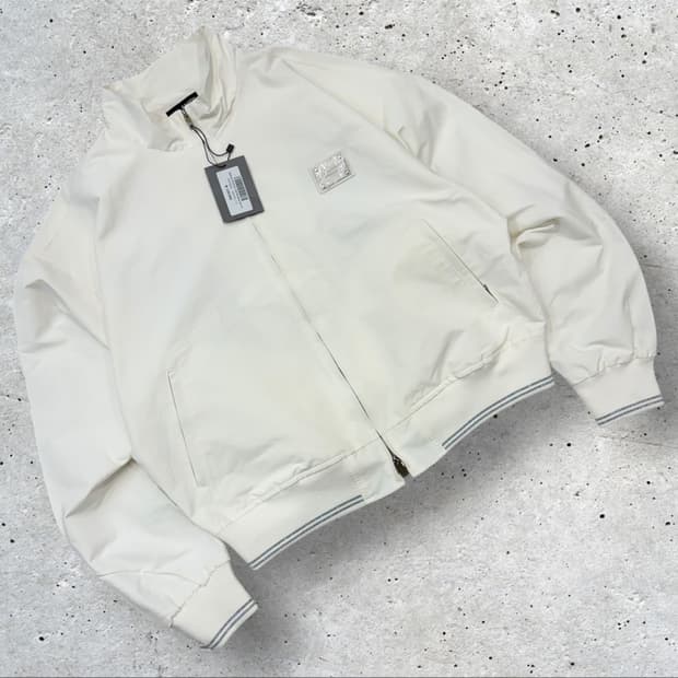 [2] 볼란테 나일론 화이트 봄버 자켓 새상품 C851