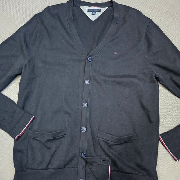 타미힐피거 블랙 가디건 한섬 정품