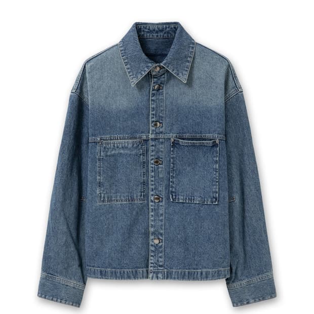 [구매] 우영미 / 24fw 블루 코듀로이 데님 셔츠 44, 46