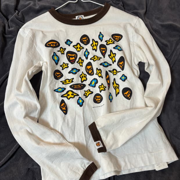 Bape 베이프 모노그램 링거 롱슬리브 링거티