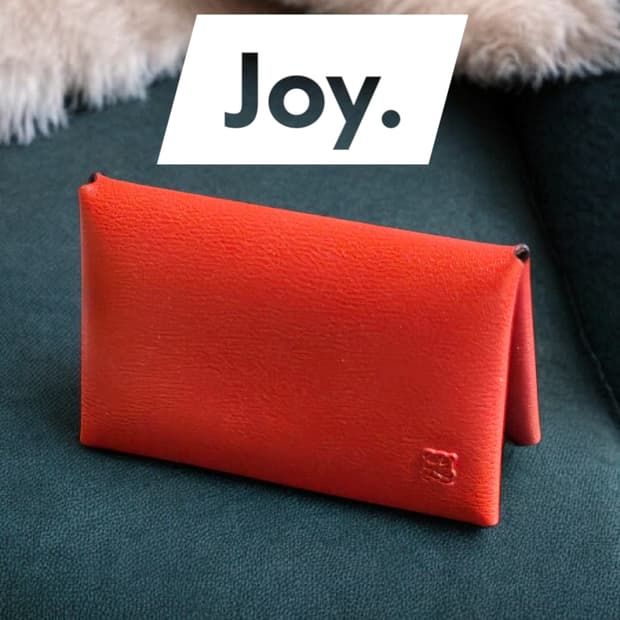 루이까또즈 정품 명함케이스 레드 가죽 / 카드지갑 가능