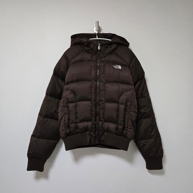 노스페이스 550 브라운 숏 패딩 / 여성 패딩 / 여자 패딩