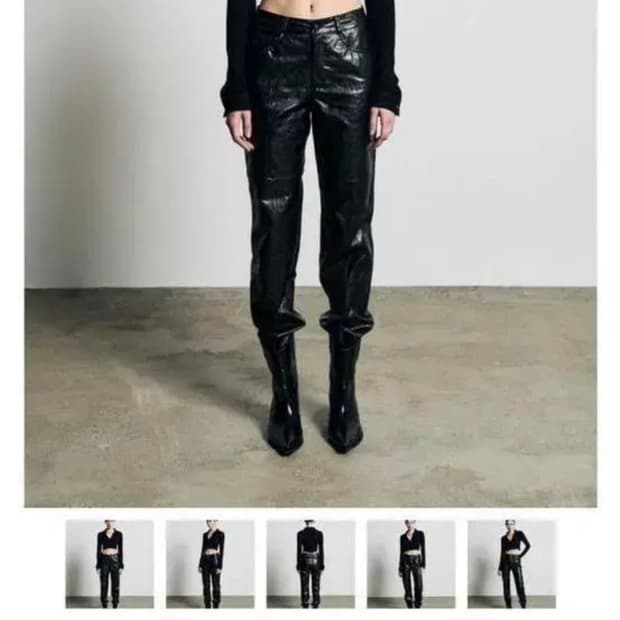 보헤미안 서울 라인 레더 팬츠 (새상품)