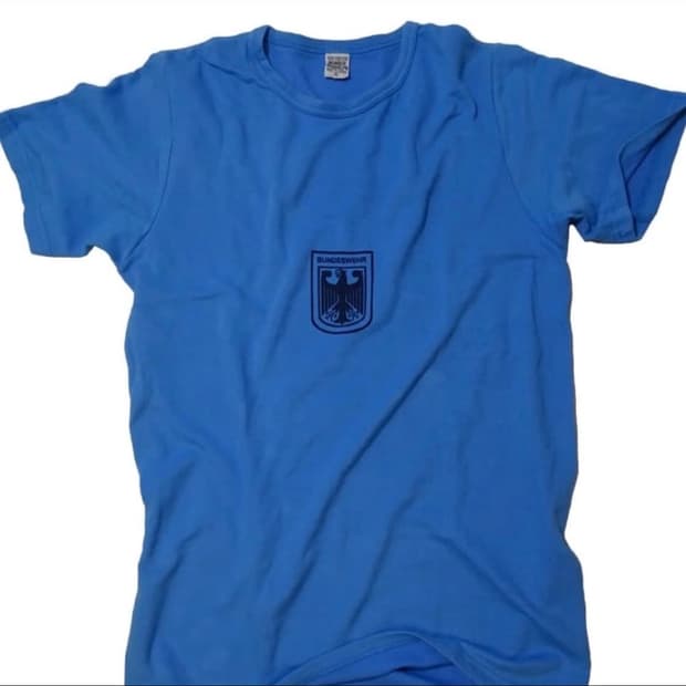 90s Bundeswehr 독일군 트레이닝 티셔츠 s