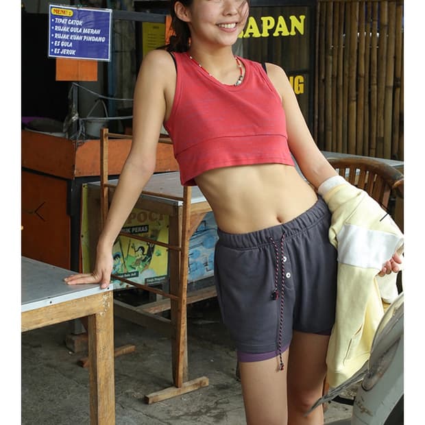 톤세 레이어드 버튼 쇼츠