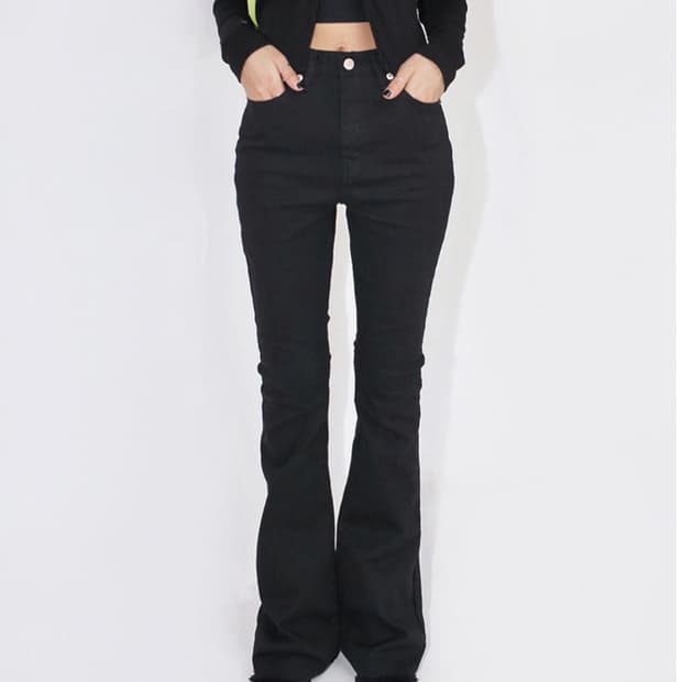 Ootj 블랙 부츠컷 