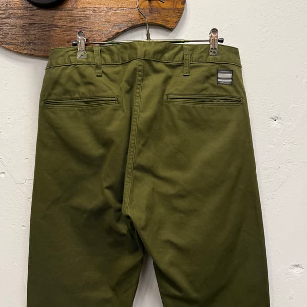 33) Momotaro Jeans Olive Green Work Pant
