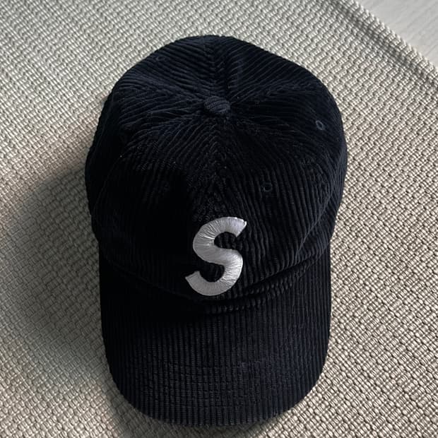 슈프림 코듀로이 S로고 6패널 네이비