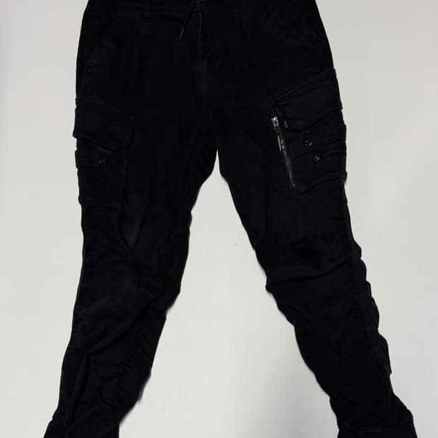 내셔널지오그래픽 21년도 블랙 카고 조거팬츠 33인치