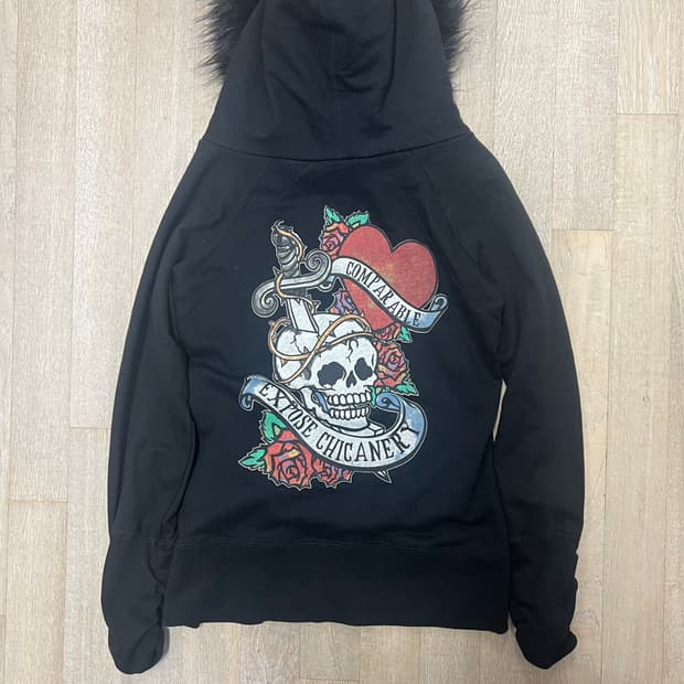 디그딥 펑크 퍼 후드집업