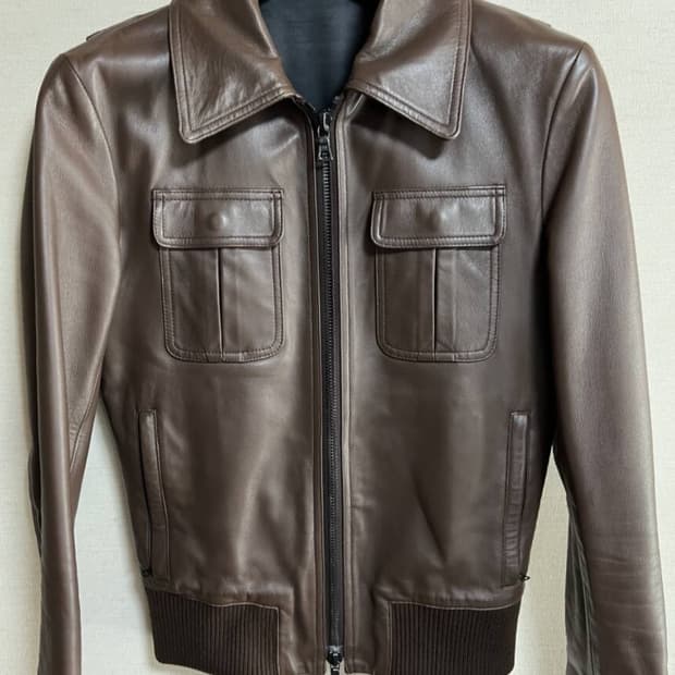 리튬 옴므 램스킨 A-2 플라이트 자켓