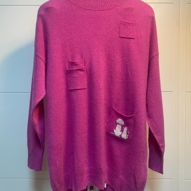 캐시미어100 귀요미 산책니트 원피스