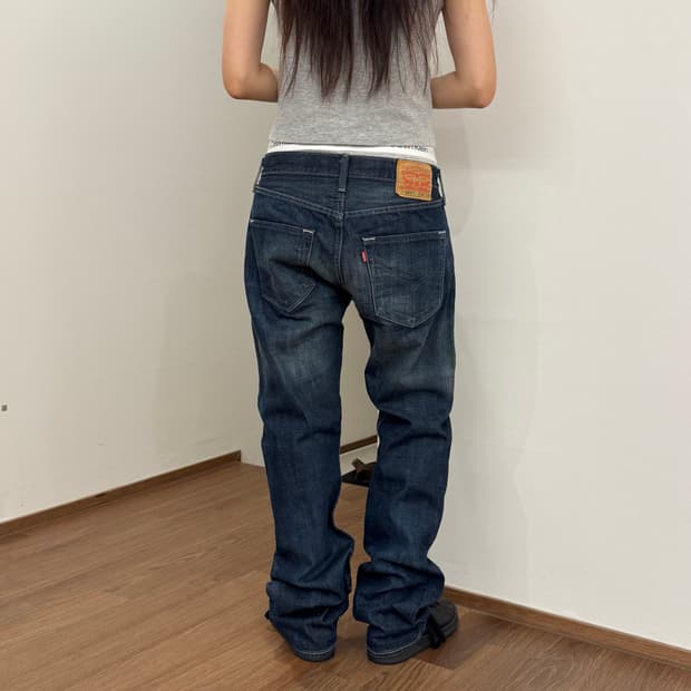 리바이스 501 워싱 데님 31