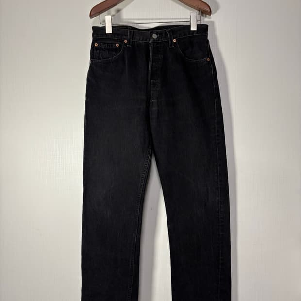 90s USA Levi's 501 black 리바이스 빈티지 데님팬츠