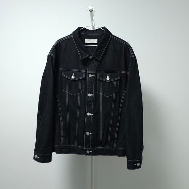 86로드 스티치 흑청자켓 L