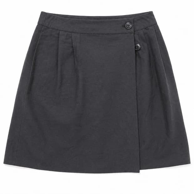 Ouro 블랙 랩 스커트 M