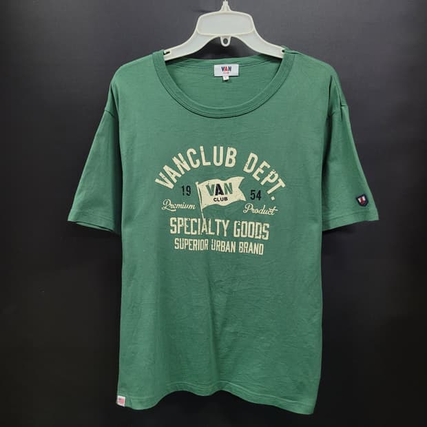 VAN CLUB 빈티지 프린팅 셔츠