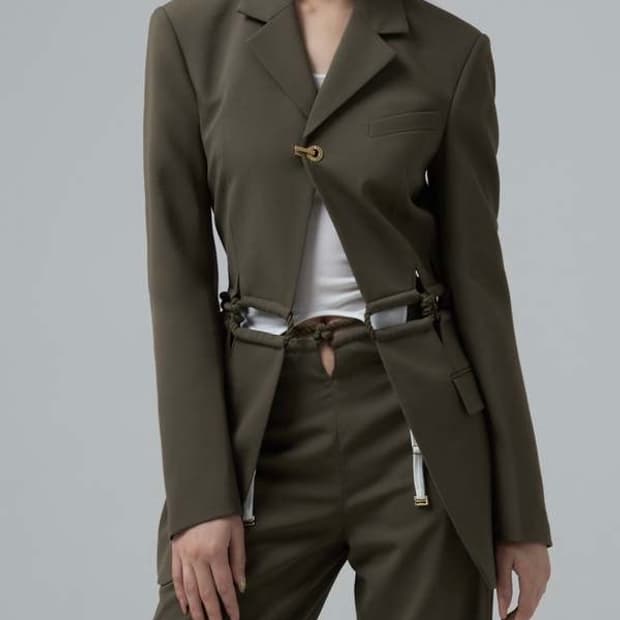 Dion Lee 디온 리 그린 로프 블레이저 XS