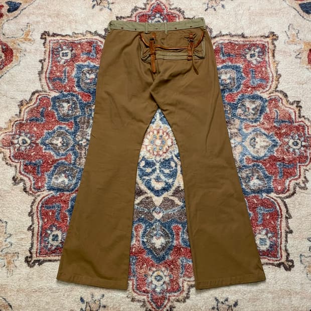 캐피탈 부츠컷 카메라 밀리터리 포켓 팬츠