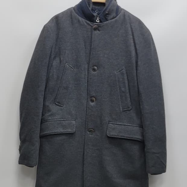 series 시리즈 이중 플라켓 다운 패딩 코트 / 남 100 차콜 
