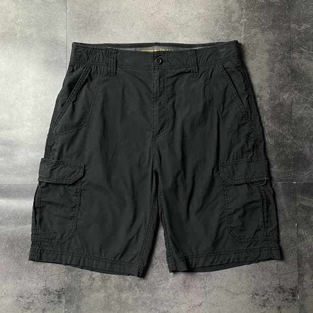 LEE 리 블랙 카고 워크 하프팬츠 A01213