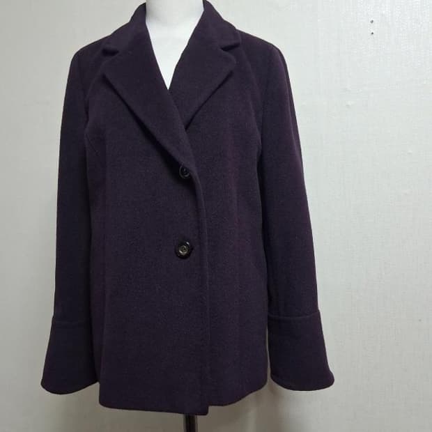 일본수입 KORET 진보라 100% 앙고라 울숏쟈켓 미착용 고품질 66
