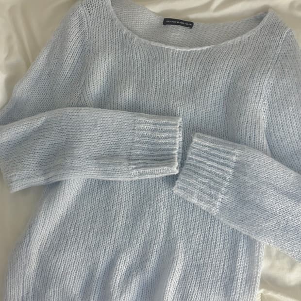 브랜디멜빌 루즈핏 베이비블루 니트 하늘색