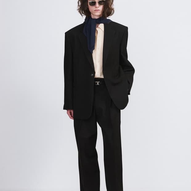 렉토 26SS 버진 울 플레어핏 팬츠 슬랙스 블랙