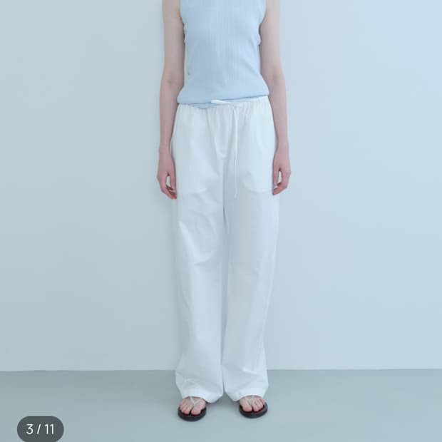 Noja 화이트 팬츠 흰 바지 새것 - lfm 바넷 ore le619