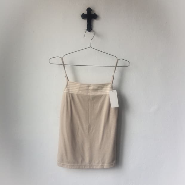 Pleats glitter sleeveless