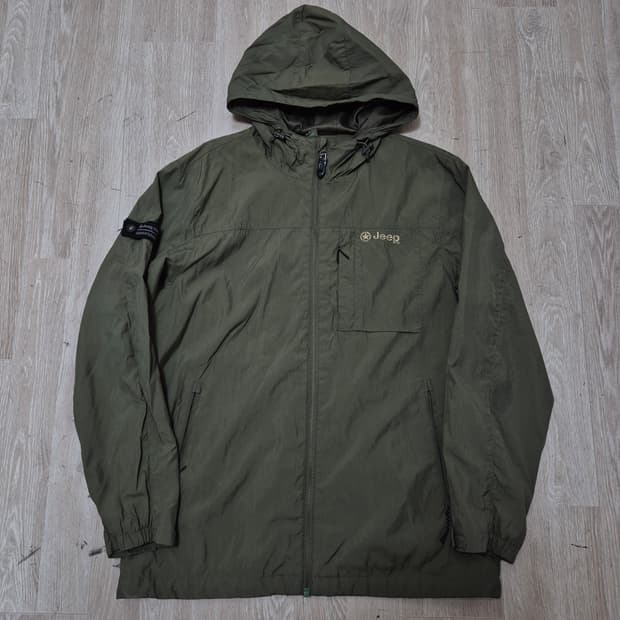 지프 사이드패치 후드 바람막이 자켓 L(100)