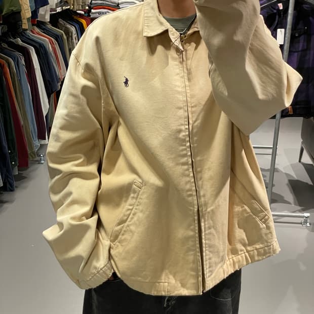 old vintage 폴로 코튼 자켓