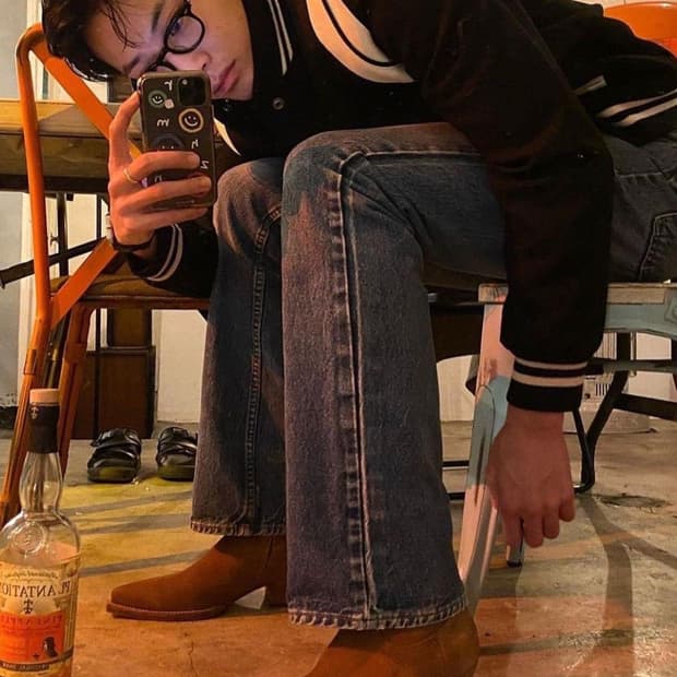 빈티지 생로랑 루카스맛 부츠