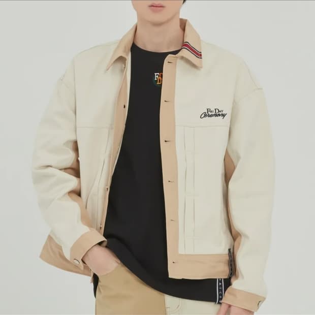 로맨틱크라운 재킷 FRIDAY TRUCKER JACKET_OATMEAL