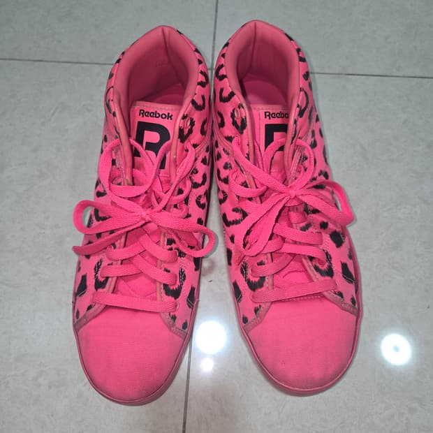 Reebok T Raww 'Pink' 리복 레오파드 핑크 스니커즈 y2k