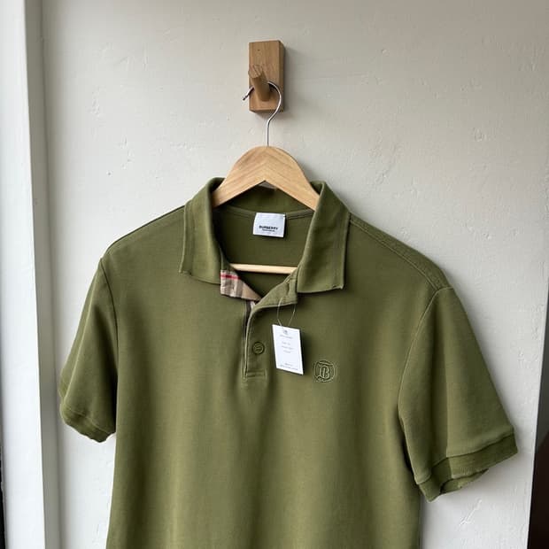 16461 - 버버리 카키 반팔 카라티