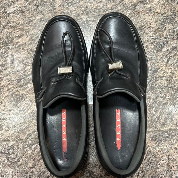 프라다 스포츠 스트링 로퍼 7.5