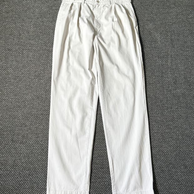 (34) 90s 폴로 랄프로렌 앤드류 더블 플리츠 치노 팬츠