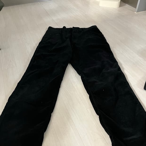 칼하트 WIP 코듀로이 싱글니 팬츠 32 x32 블랙