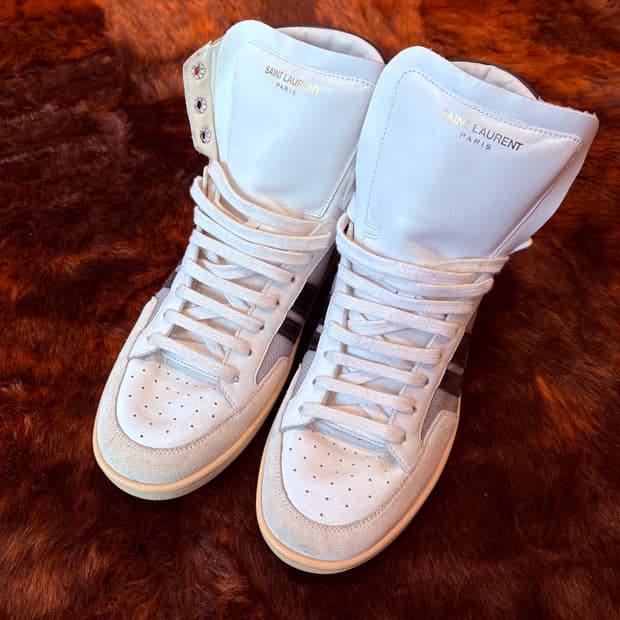 생로랑 하이탑 스니커즈