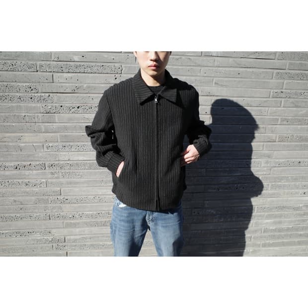 Sunflower Pinstripe Wool Jacket