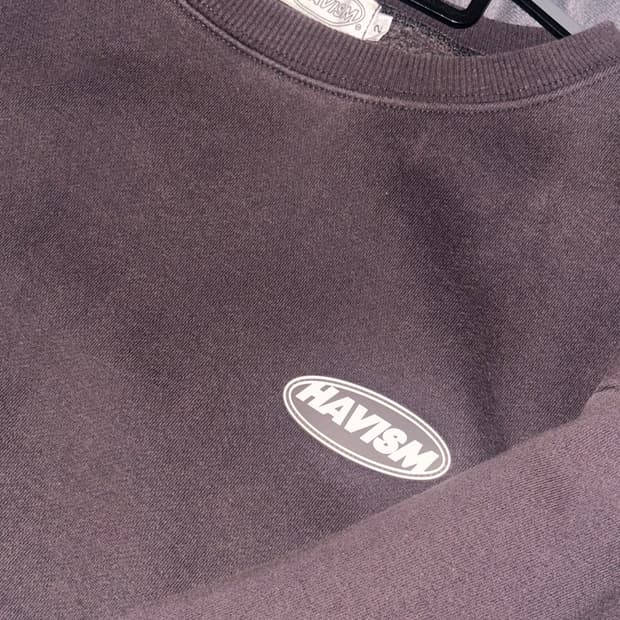 해비즘 클리어라벨 맨투맨 챠콜