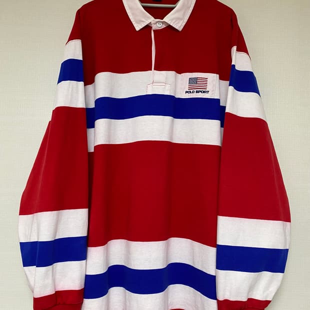 1993년 POLO SPORT USA FLAG PK TSHIRT OG