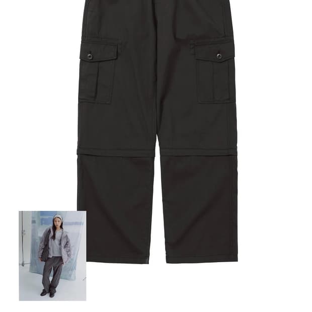 2-way Convertible Pants Charcoal
